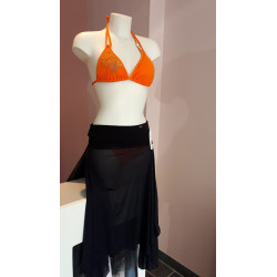 Jupe Voile JOY  Noir - Grain de Sable 