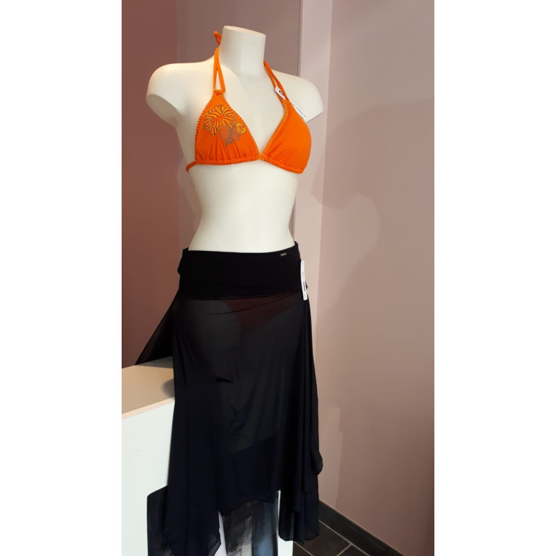 Jupe Voile JOY  Noir - Grain de Sable 