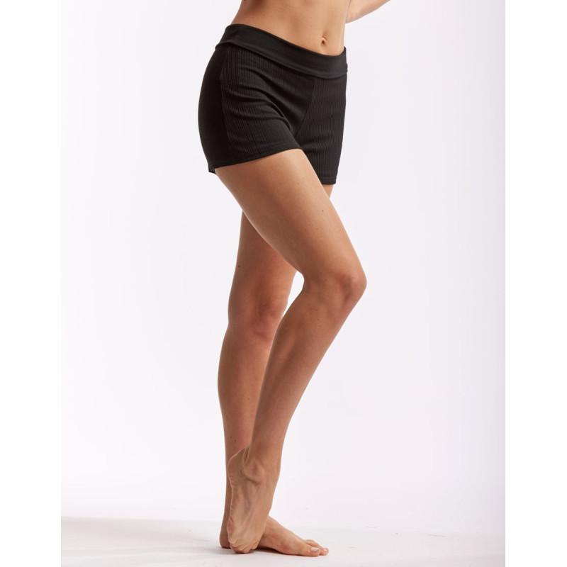 SHORT CÔTELÉ 2EN1 - RIO Noir. 