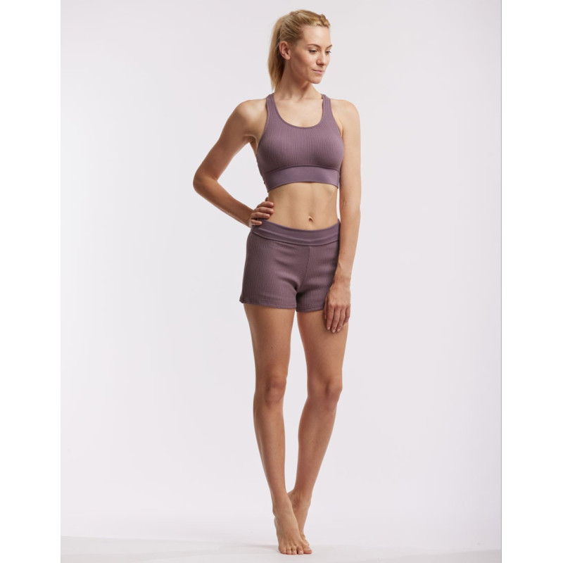 SHORT CÔTELÉ 2EN1 - RIO Noir. 