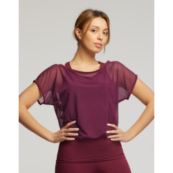 T-SHIRT TULLE AVEC DÉBARDEUR INTÉGRÉ - DJANGO