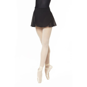 Jupe portefeuille Ballet Giselle avec rubans et tissu mousseline noir
