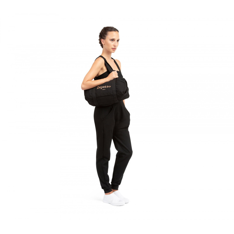 Sac polochon Coton Noir Repetto taille moyenne