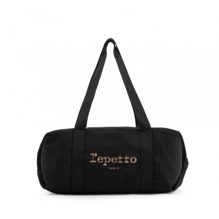 Sac polochon Coton Noir Repetto taille moyenne