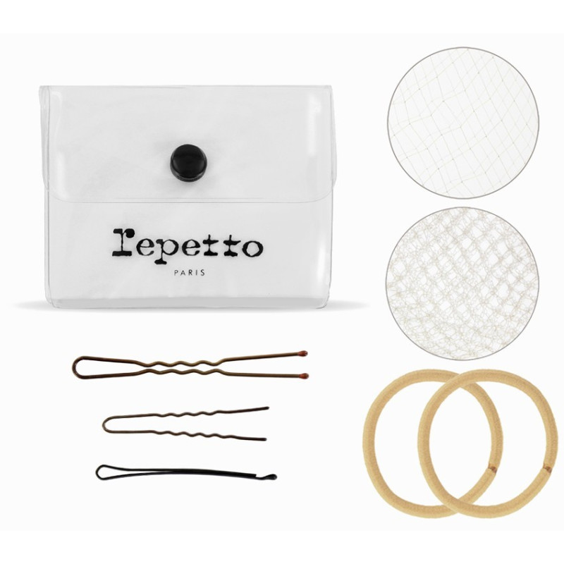 Kit cheveux blonds pour chignon de danse Repetto