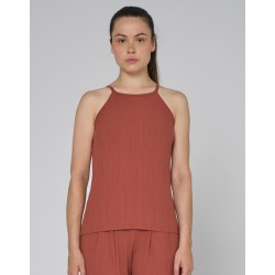 Débardeur côtelé avec...