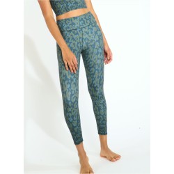 Legging imprimé - Bleu -...
