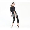 Short court en mesh 3D argenté Noir et Argent Short court en mesh 3D argenté Noir et Argent