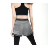 Short court en mesh 3D argenté Noir et Argent Short court en mesh 3D argenté Noir et Argent