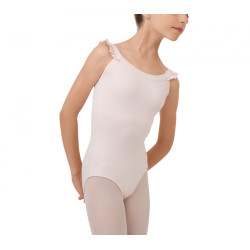 Justaucorps REPETTO fines bretelles élastiques avec volants fillette